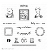 Mama Elephant NURSERY DECO stamp set